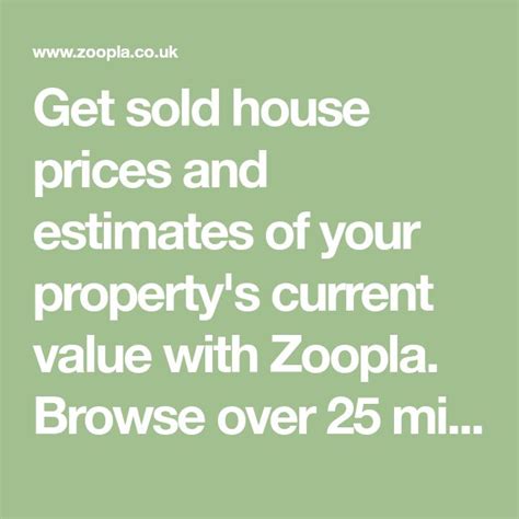 zoopla property price estimate|Sold House Prices .